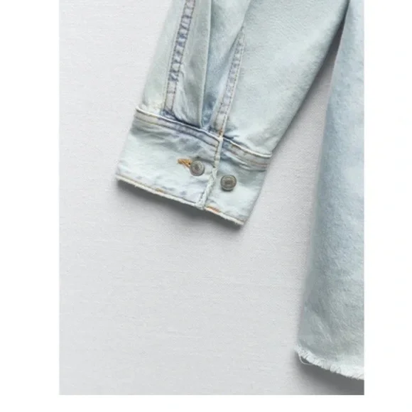 Zara TRF Denim Romper - Picture 5 of 6